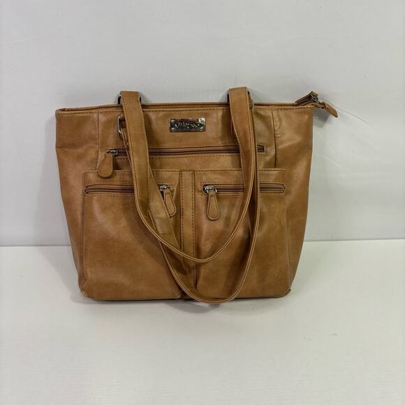 Multisac Beige Tote Shoulder Purse Bin9 - Picture 2 of 10